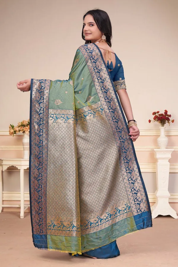 Elegant_Dusty_Teal_Blue_50_600_Silk_Saree_With_Royal_Blue_Zari_Border_Traditional_Pallu_Default_Title