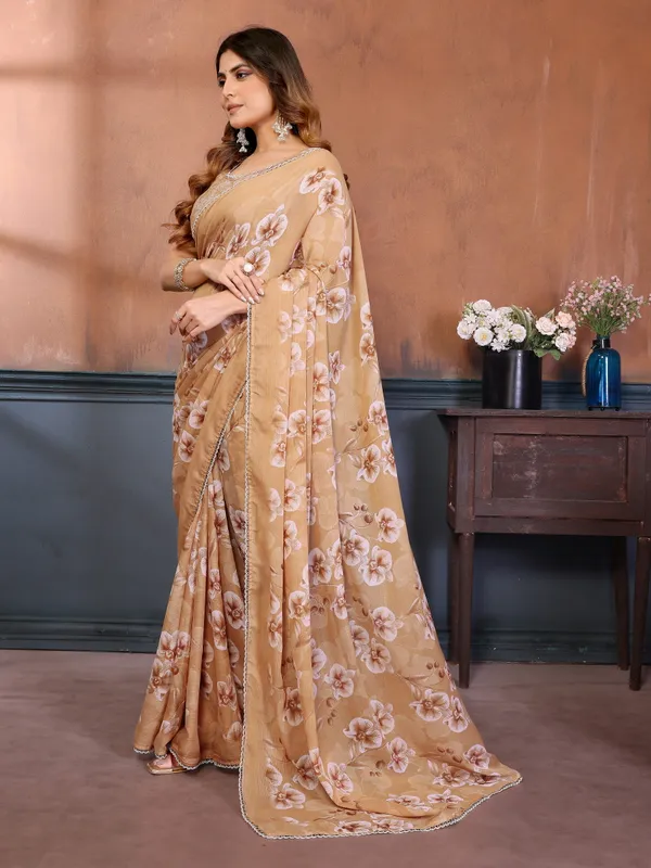 Floral_Printed_Sharmili_Georgette_Silk_Saree_with_Elegant_Lace_Border