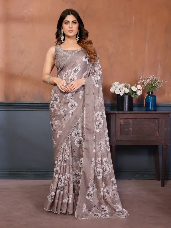 Floral_Printed_Sharmili_Georgette_Silk_Saree_with_Elegant_Lace_Border