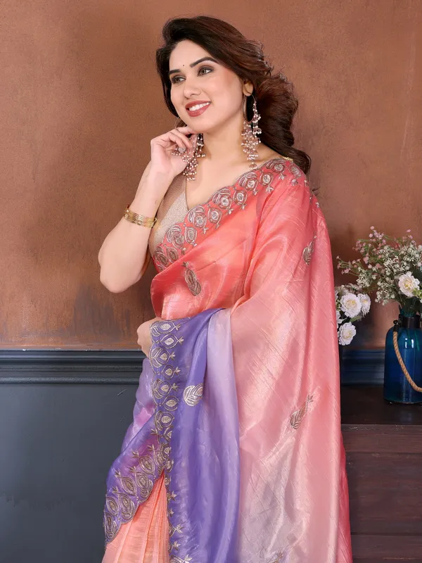 Gold_Crush_Silk_Saree_with_Padded_Embroidery_Work_&_Embroidered_Border