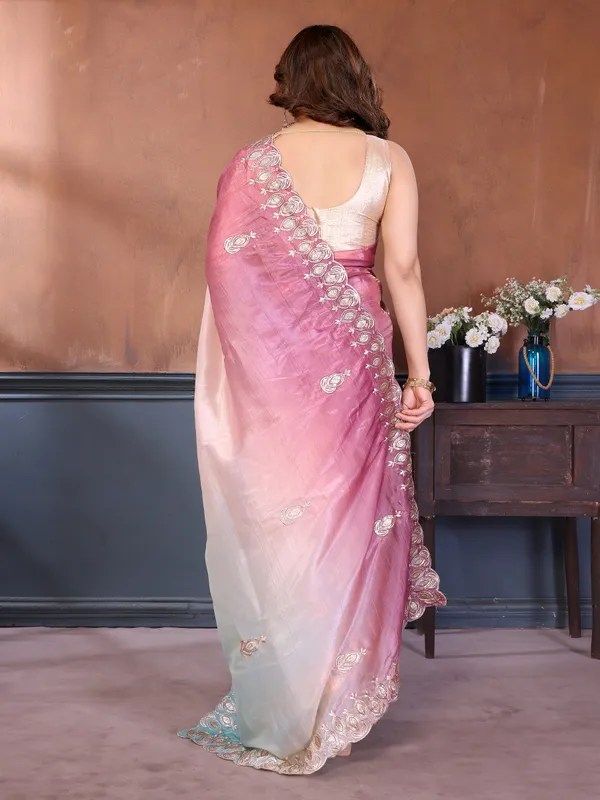 Gold_Crush_Silk_Saree_with_Padded_Embroidery_Work_&_Embroidered_Border