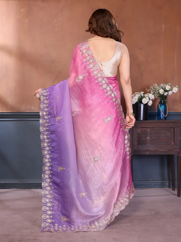 Gold_Crush_Silk_Saree_with_Padded_Embroidery_Work_&_Embroidered_Border
