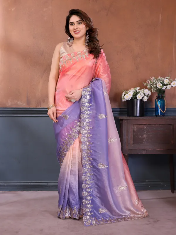 Gold_Crush_Silk_Saree_with_Padded_Embroidery_Work_&_Embroidered_Border