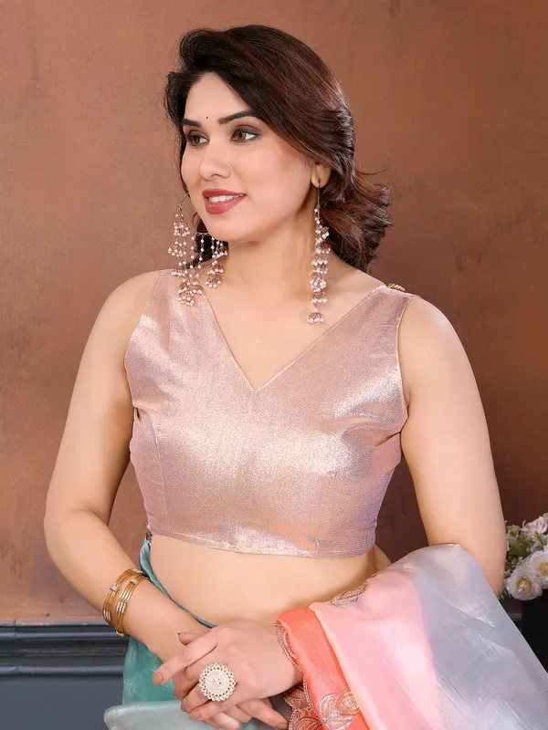 Gold_Crush_Silk_Saree_with_Padded_Embroidery_Work_&_Embroidered_Border