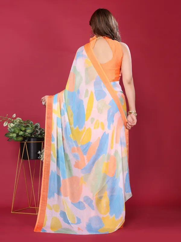 Grey_Abstract_Printed_Moss_Chiffon_Silk_Saree_with_Floral_Border