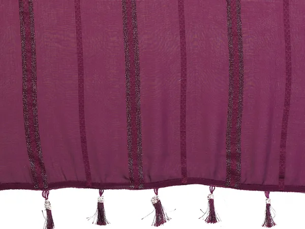 Kaju_Patta_Pattern_Georgette_Silk_Saree_with_Elegant_Border_&_Tassel_Detailing