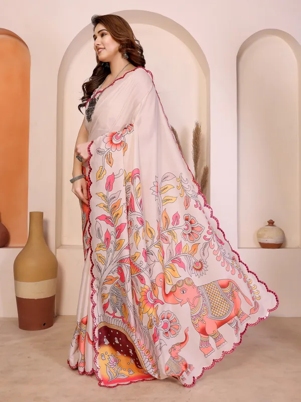 Kalamkari_Digital_Printed_Manipuri_Silk_Saree_with_Mirror_Work_Border