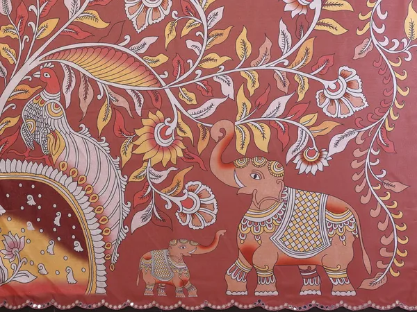 Kalamkari_Digital_Printed_Manipuri_Silk_Saree_with_Mirror_Work_Border