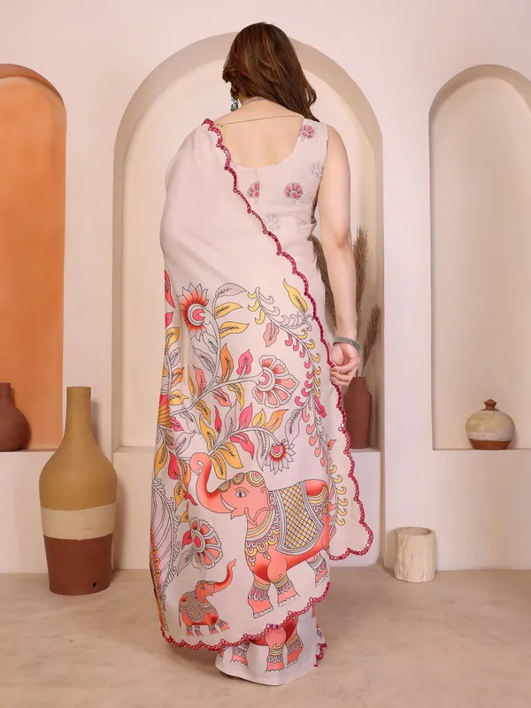 Kalamkari_Digital_Printed_Manipuri_Silk_Saree_with_Mirror_Work_Border
