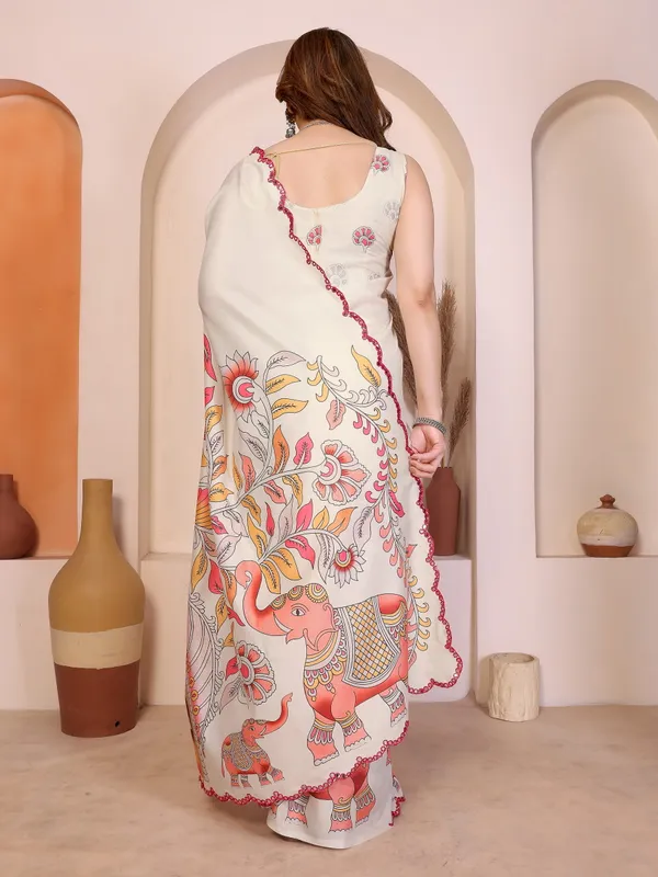 Kalamkari_Digital_Printed_Manipuri_Silk_Saree_with_Mirror_Work_Border