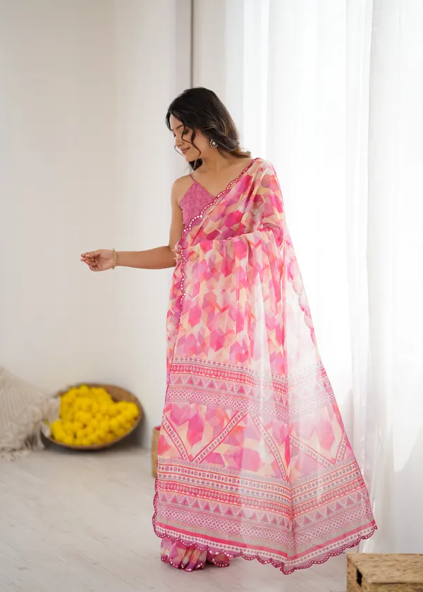 Printed_Heavy_Georgette_Silk_Saree_with_Mirror_Work_Border