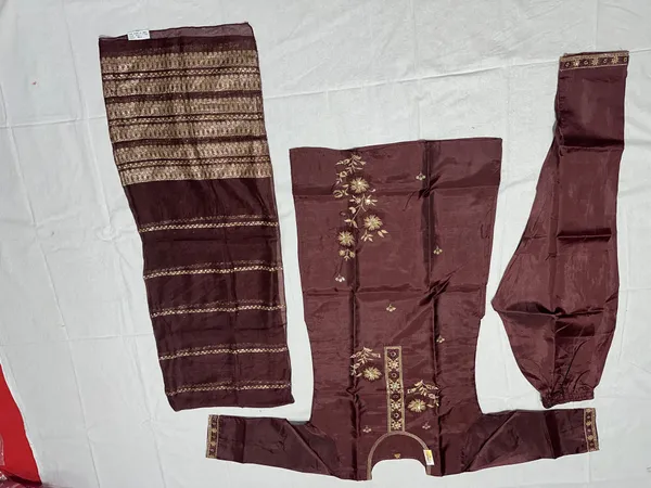 Maroon_Roman_Silk_Embroidered_Kurta_Set_For_Women