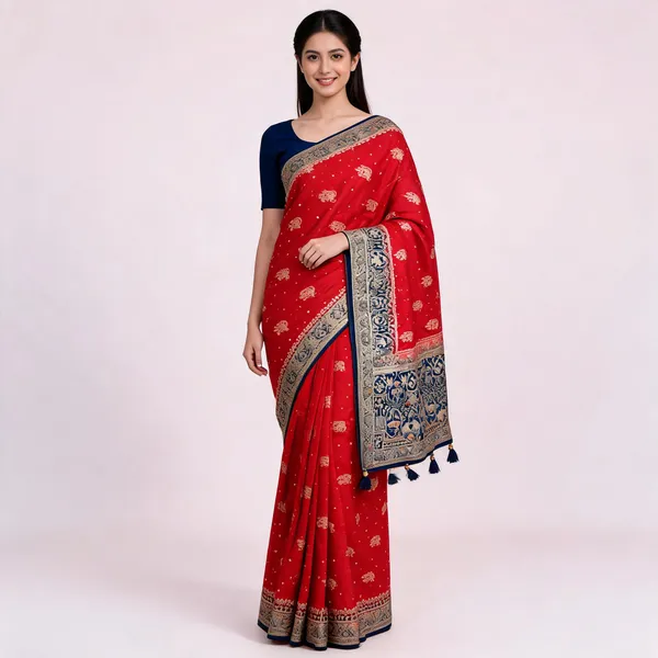 Red_Silk_Traditional_Saree_For_Women