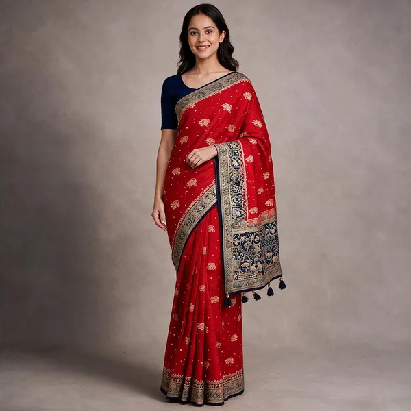 Red_Silk_Traditional_Saree_For_Women