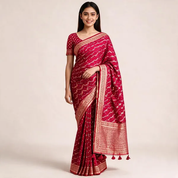Maroon_Silk_Traditional_Saree_For_Women