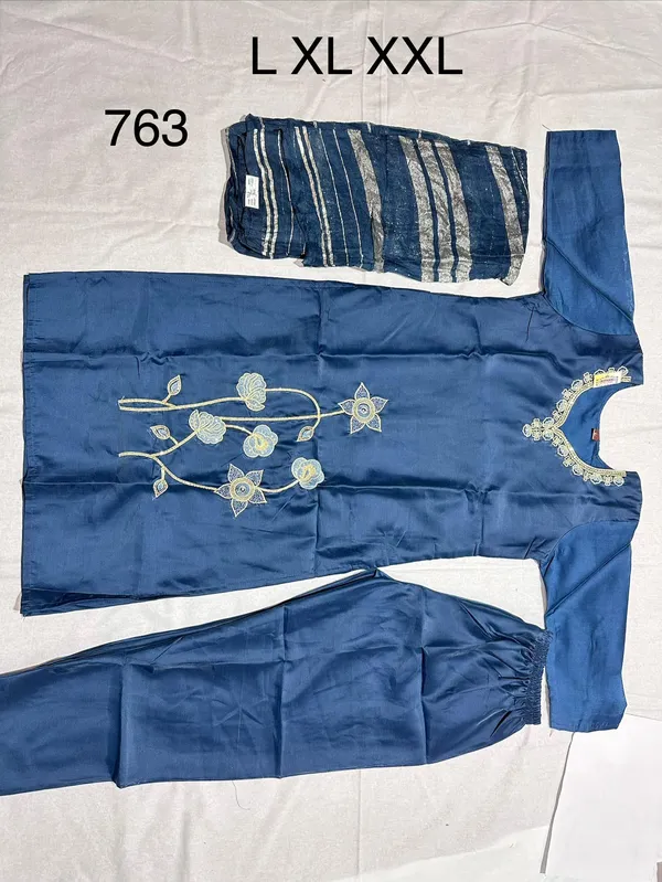 Blue_Roman_Silk_Embroidered_Kurta_Set_For_Women
