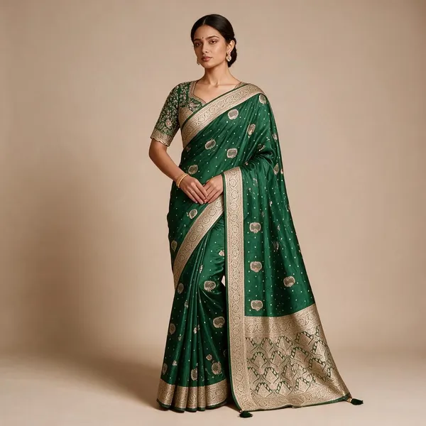Green_Silk_Traditional_Saree_For_Women