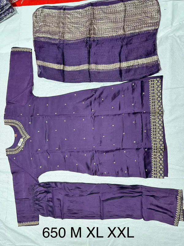 Purple_Roman_Silk_Embroidered_Kurta_Set_For_Women