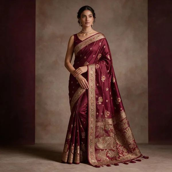 Magenta_Silk_Traditional_Saree_For_Women