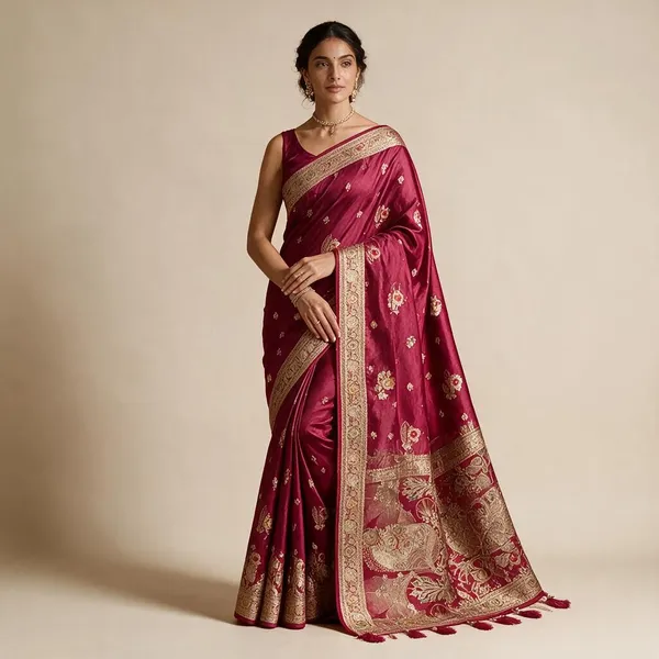 Magenta_Silk_Traditional_Saree_For_Women