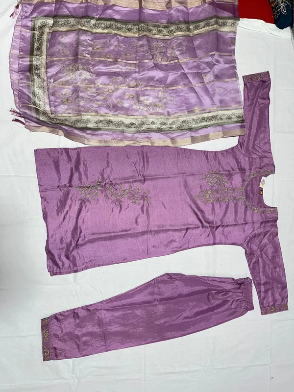 Purple_Roman_Silk_Embroidered_Kurta_Set_For_Women