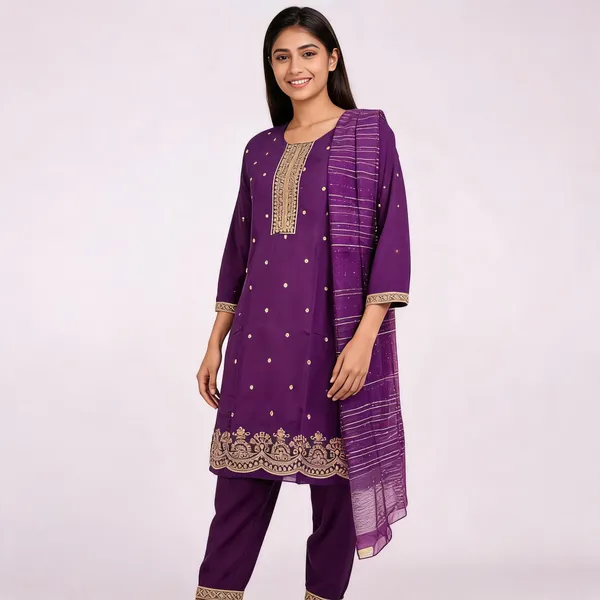 Purple_Roman_Silk_Embroidered_Kurta_Set_For_Women