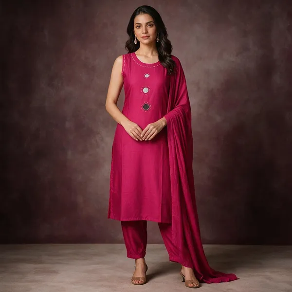 Pink_Roman_Silk_Embroidered_Kurta_Set_For_Women