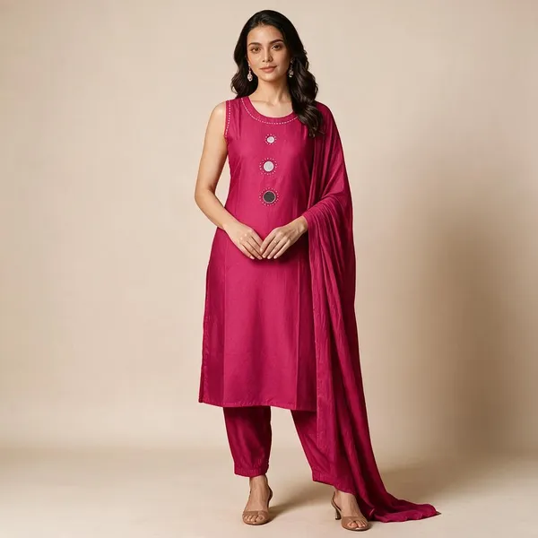 Pink_Roman_Silk_Embroidered_Kurta_Set_For_Women