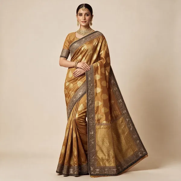 Gold_Silk_Traditional_Saree_For_Women