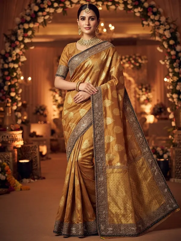 Gold_Silk_Traditional_Saree_For_Women
