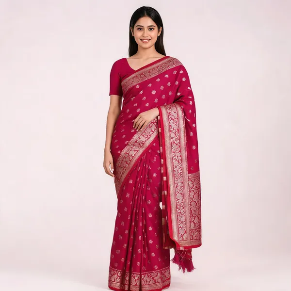 Magenta_Silk_Traditional_Saree_For_Women