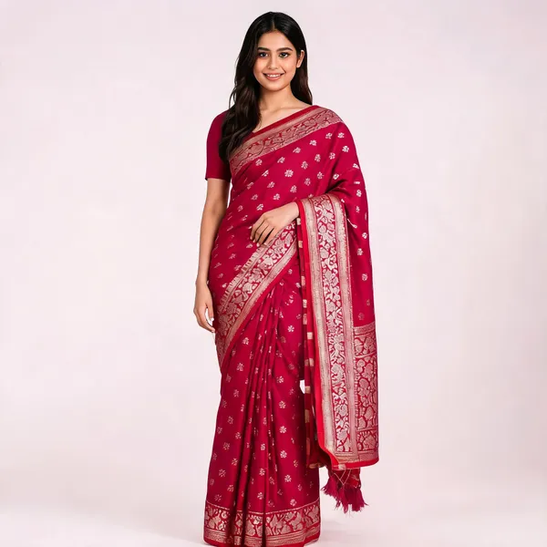 Magenta_Silk_Traditional_Saree_For_Women