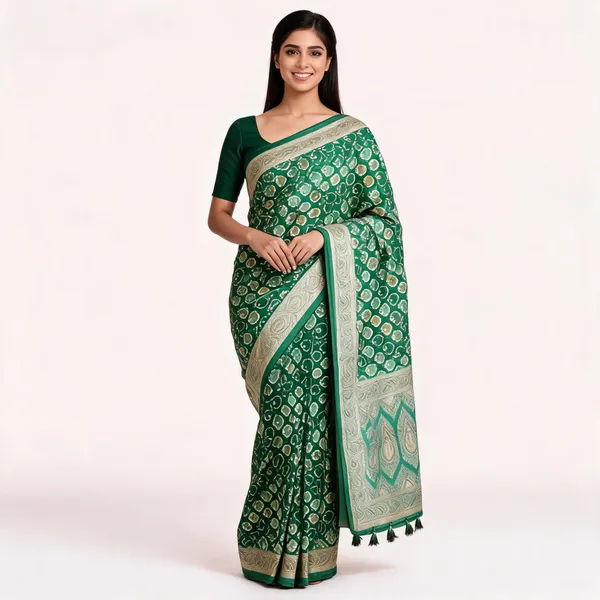 Green_Silk_Traditional_Saree_For_Women