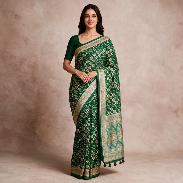 Green_Silk_Traditional_Saree_For_Women