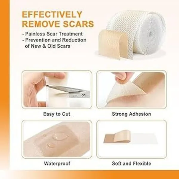 Gosince_Medical-Grade_Silicone_Scar_Tape_Roll_–Reusable,Cut-to-Size_Scar_Reduction_Sheet_Crepe_Bandage_(4_cm)