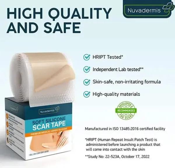 Gosince_Medical-Grade_Silicone_Scar_Tape_Roll_–Reusable,Cut-to-Size_Scar_Reduction_Sheet_Crepe_Bandage_(4_cm)