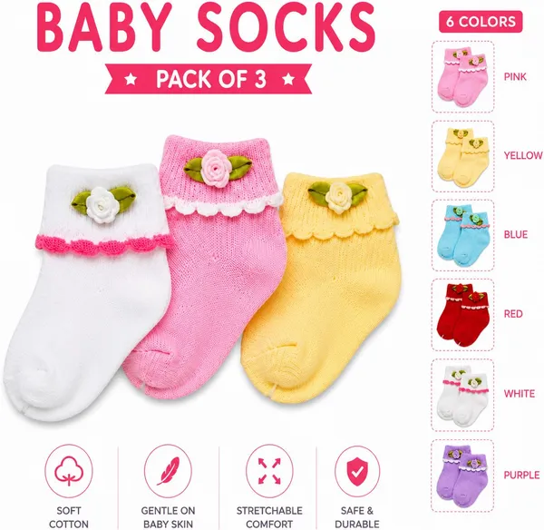 Suntara_Baby_Boys_&_Baby_Girls_Floral_Print_Ankle_Length_(Pack_of_3)
