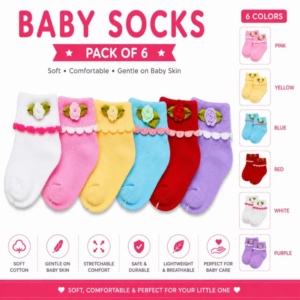 Suntara_Baby_Boys_&_Baby_Girls_Floral_Print_Ankle_Length_(Pack_of_6)