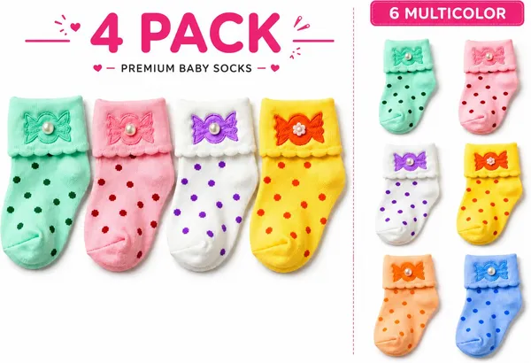 Suntara_Baby_Boys_&_Baby_Girls_Floral_Print_Ankle_Length_(Pack_of_4)