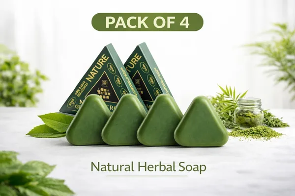 Gosince_Nature_Green_Triangle_Bath_Soap_(4_x_19.75_g)