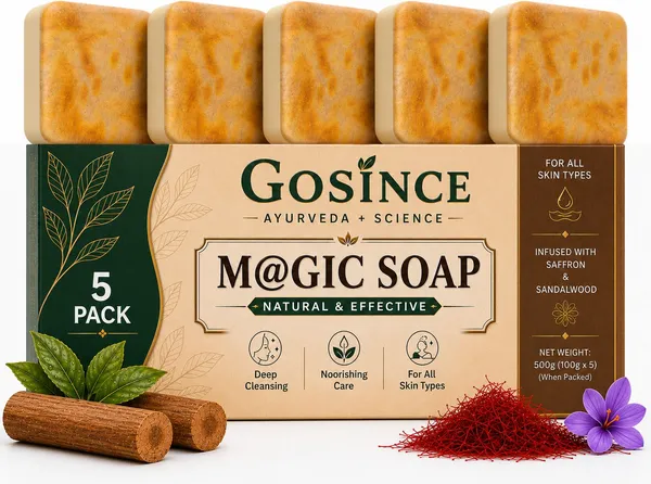 Gosince_Sendalwood_&_seffron_Soap_with_Oats_&_Cucumber_–_Smooth_&_Fresh_Skin_(5_x_100_g)