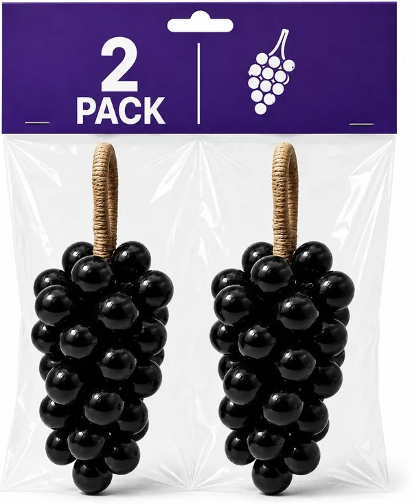 Gosince_Midnight_Black_Decorative_Grape_Soap_(2_x_102_g)