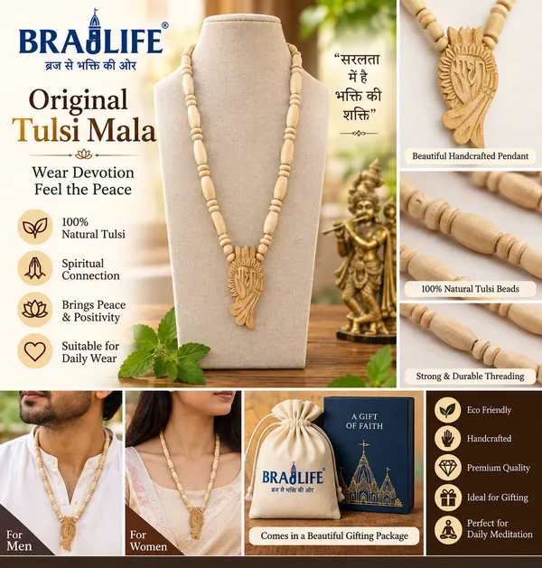 Original_Tulsi_Mala_with_Radha_Pendant_Handcrafted__–_Single_Round,_10_mm,_Divine_Connection