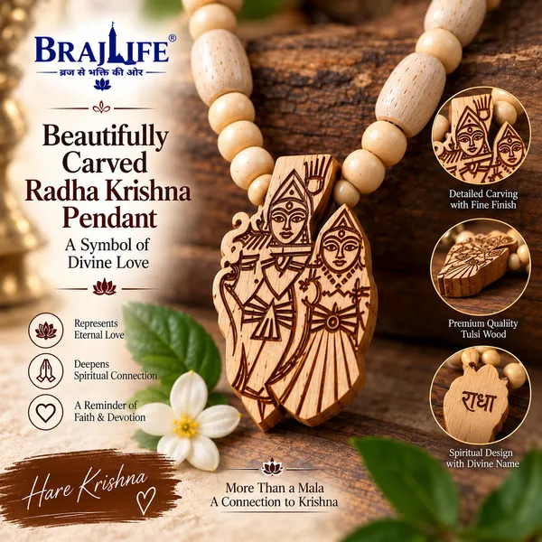 Tulsi_Mala_with_Radha_Krishna_Pendant_–_Single_Round,_10_mm,_Sacred_Devotion