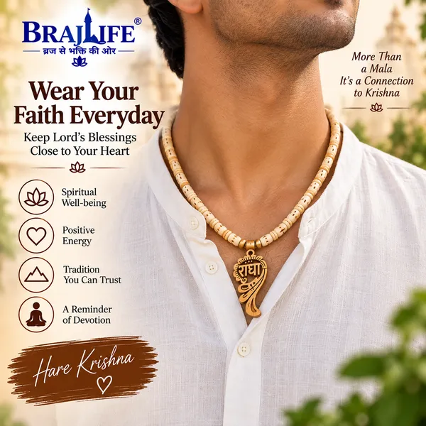 Tulsi_Mala_with_Radha_Shankh_Pendant–_Single_Round,_10_mm,_Divine_Connection