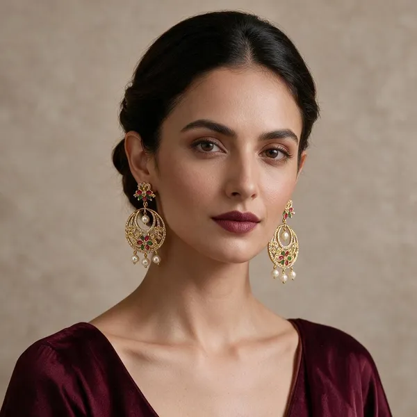 Gold_Alloy_Earring_For_Women