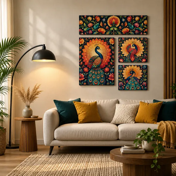 Engineered_Wood_Decorative_Peacock_Print_Wall_Art