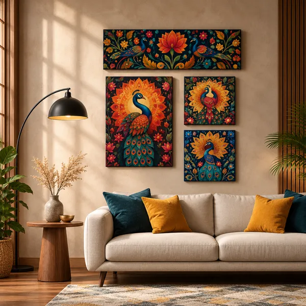 Engineered_Wood_Decorative_Peacock_Print_Wall_Art
