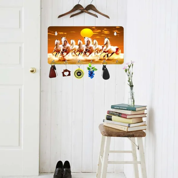 Engineered_Wood_Vastu_Seven_Horses_Key_Holder