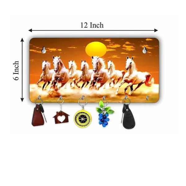 Engineered_Wood_Vastu_Seven_Horses_Key_Holder